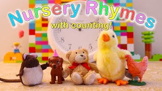 Nursery Rhymes with Counting Numbers – 4 Great Songs for Kids amp Toddlers [upl. by Zennas]