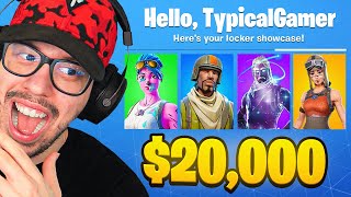 My 20000 Fortnite LOCKER TOUR Rare Skins [upl. by Eicak969]