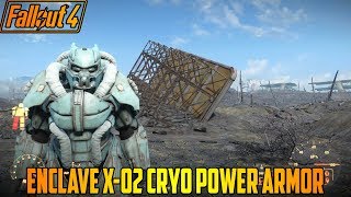 Fallout 4 Enclave X02 Cryo Power Armor Location Xbox One Mod [upl. by Eanom]