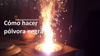 Cómo hacer pólvora negra Experimentos Caseros [upl. by Orly326]