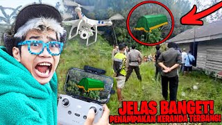 DRONE BERHASIL MENANGKAP LAMPOR KERANDA TERBANG NYATA WARGA DESA PANIK [upl. by Arihsan]