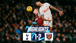 TOTTENHAM HOTSPUR 12 WEST HAM  PREMIER LEAGUE HIGHLIGHTS [upl. by Doley474]