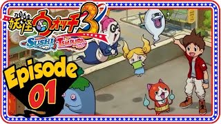 YoKai Watch 3 Sushi and Tempura  Episode 1  Chapter 1  Giveaway Nintendo 3DS Gameplay [upl. by Ahsyek]