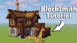 Minecraft How to build a Blacksmith  Tutorial [upl. by Ardnasela511]