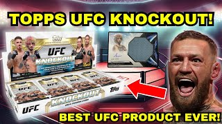 BEST UFC PRODUCT EVER 2024 Topps UFC Knockout Hobby Box Review [upl. by Allenad]