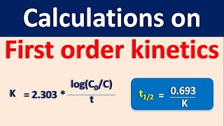 Calculations on first order kinetics [upl. by Onek53]