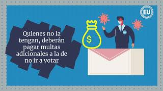 Multas por no ir a votar o no presentarse en mesa varían desde  40 a  8000 y son acumulativas [upl. by Kissee]