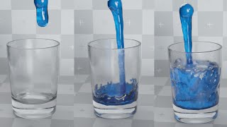 Blender Glass Liquid Simulation Tutorial  EASY [upl. by Olemrac]