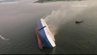 Audio replays moments when Golden Ray capsized in St Simons Sound [upl. by Brill302]