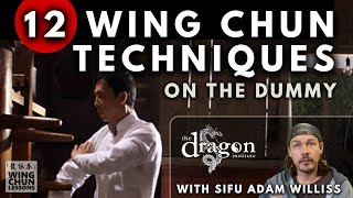 12 Wing Chun Techniques on the Wooden Dummy for Beginners [upl. by Kerby]