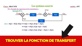 LasservissementPART 3Calcul de la fonction de transfert dun système asservi [upl. by Euhc]