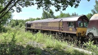 Massive effort from 66008 at Aberdare 15062014 [upl. by Anniahs525]