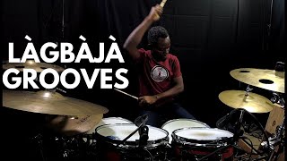 West African Drumming Top 10 Lagbaja Drum Grooves  CLASSIC DRUM BEATS [upl. by Norab]