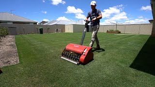 Dethatching My Lawn With The Swardman Scarifier Cartridge  AWESOME RESULTS [upl. by Atul]