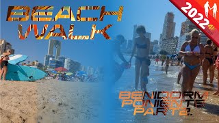 Beach Walk Benidorm  Poniente Beach Part2 [upl. by Gerfen]