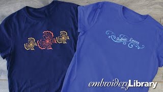 Embroidering on Tshirts [upl. by Oiligriv]