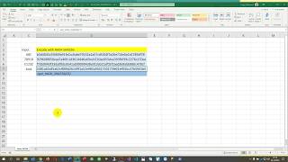 Excel  Encoding values with HASH functions SHA256 [upl. by Adnahcir]