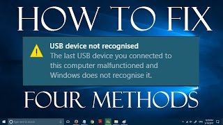 How to fix USB Device not RecognizedNot Detected in Windows 10 and Windows 11 4 Methods [upl. by Aniluap601]