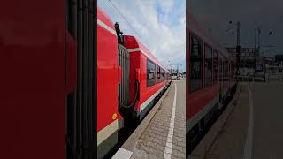 Ausfahrt RS 71 nach Weißenhorn mit RS 7 nach Vöhringen in Ulm Hbf [upl. by Maxim589]