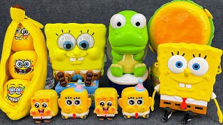 🥰Spongebob ASMR🥰Satisfying Unboxing Spongebob learning to eat toy set 먹는 법을 배우는 스폰지밥 장난감 세트 🍴🍴 [upl. by Valaria663]