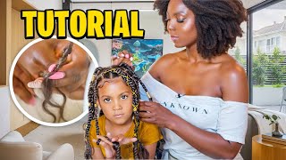 How to Do Protective Hair Braids 💖 [upl. by Solracnauj]