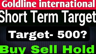 goldline international share latest news goldline international finvest ltd Today Target [upl. by Stanhope]