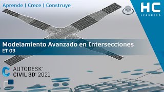 Autodesk Civil 3D 2021  Modelamiento Avanzado en Intersecciones ET 03 [upl. by Esimorp]