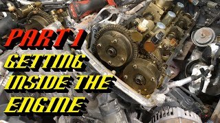 20112016 Ford F150 35L Ecoboost Timing Set Replacement Part 1 Getting Inside the Engine [upl. by Enirac]