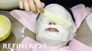 I Got A Glass Skin Facial In South Korea  Beauty With Mi  Refinery29 [upl. by Nemaj]