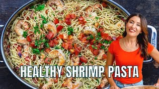 20 Minute Mediterranean Shrimp Pasta [upl. by Ayotac651]