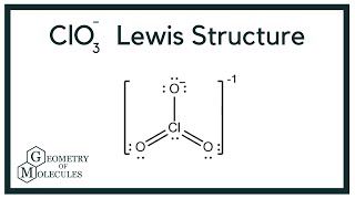 ClO3 Lewis Structure Chlorate Ion [upl. by Savitt432]