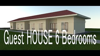 Guest HOUSE 6 Bedroom  3D Animation House Design [upl. by Oirogerg]