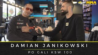 DAMIAN JANIKOWSKI  KSW 100  Przegrana z Kuberskim  Bonus za walkę wieczoru  Pawlak czy Kuberski [upl. by Acemaj246]