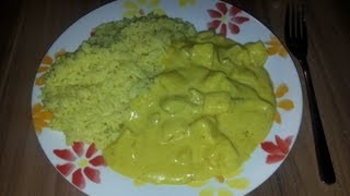 Currygeschnetzeltes mit frischer Ananas und Reis [upl. by Anivas802]