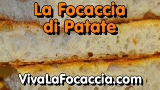 Ricetta Focaccia Schiacciata con Patate [upl. by Nolyaw892]