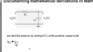 Inserting equation documentation into MathCad [upl. by Kaliope]