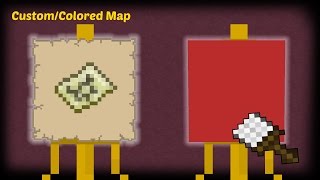 Minecraft  How to make a Custom  Colored Map [upl. by Oivalf]