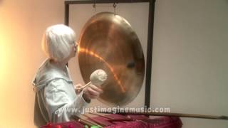 The Gong Solo Gong Music  Marilyn Donadt Percussionist [upl. by Torrlow]