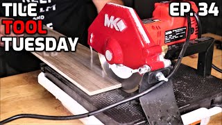 MK Compact Tabletop Wet Tile Saw Review [upl. by Fiann231]