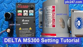 Tutorial DELTA MS300 VFD Setting [upl. by Ennairol]