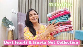 Huge Kurti amp Kurta Pant Dupatta Set Haul l Dream Simple [upl. by Yema]