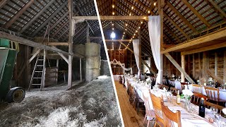 Transforming A 100 Year Old Barn Into A Wedding Venue [upl. by Larue]