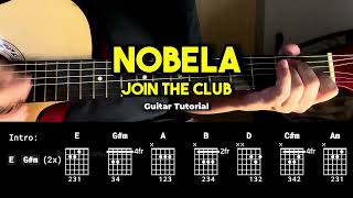 Nobela  Join The Club  EASY Guitar Chords Tutorial For Beginners CHORDS amp LYRICS guitartutorial [upl. by Asilahs743]