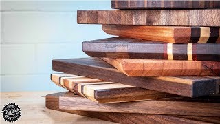 10 Cutting Boards from Scrap Wood Build [upl. by Auroora]