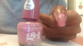 LA Colors Gel Nail Polish Review Nail Tutorial [upl. by Ailati112]