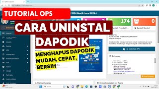 CARA UNINSTAL DAPODIK YANG BENAR SAMPAI TUNTAS [upl. by Htessil]