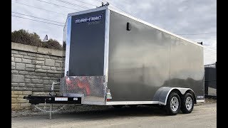 Sure Trac 7x16 Pro Series Wedge Enclosed Cargo Trailer 7000 STW8416TA [upl. by Mrots]