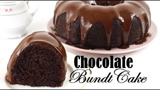 Super Moist Chocolate Bundt Cake [upl. by Nairadas]