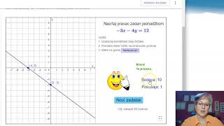 Matematika 3r SŠ  Implicitni i eksplicitni oblik jednadžbe pravca [upl. by Carper]