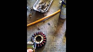 Polaris 800 stator replacement part 1 [upl. by Nowahs]